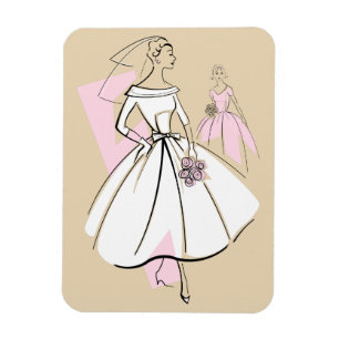 Fashion Bride Neutral Group flexible magnet