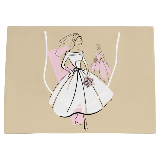 Fashion Bride Neutral Group gift bag large (Front)