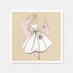 Fashion Bride Neutral Group paper napkins