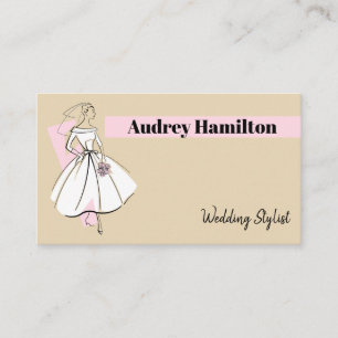 Fashion Bride Neutral Header business card