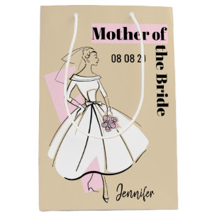 Fashion Bride Neutral Mother of the Bride medium Gift Bag
