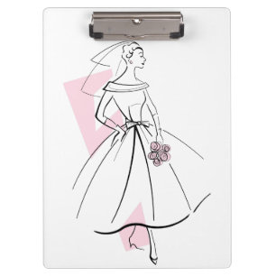 Fashion Bride Pink clipboard