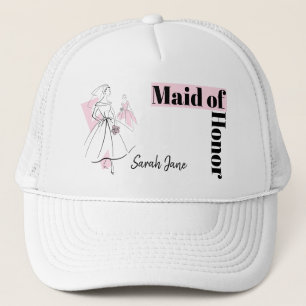 Fashion Bride Pink Group Maid of Honour hat