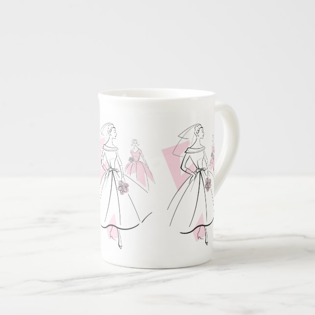 Fashion Bride Pink Group mug bone china (Front Right)