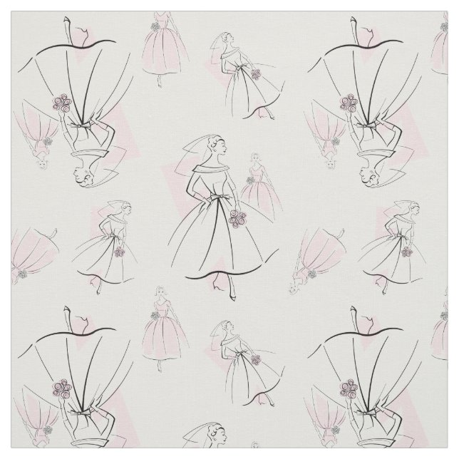 Fashion Bride Pink Group Multi small pattern Fabric (Swatch)