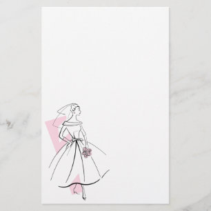 Fashion Bride Pink stationery