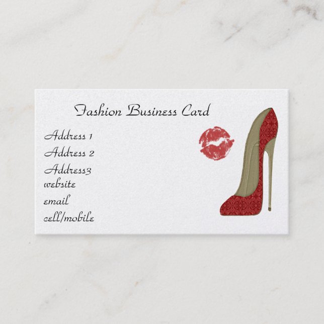 Fashion Business Card (Front)