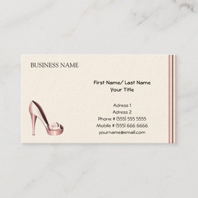 Fashion Business Card (Front)
