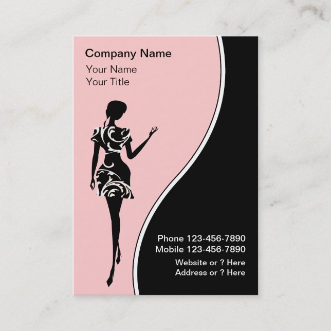 Fashion Business Cards (Front)