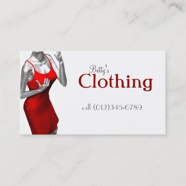 fashion businesscard business card (Front)