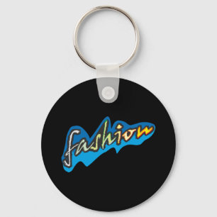Fashion Characterful Colourful Hand Drawn Text Key Ring