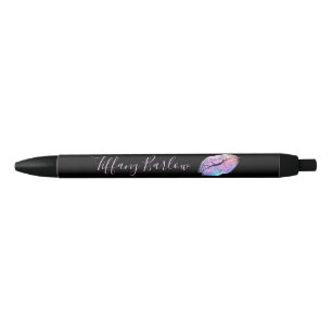 Fashion Chic Lip Print Black Ink Pen