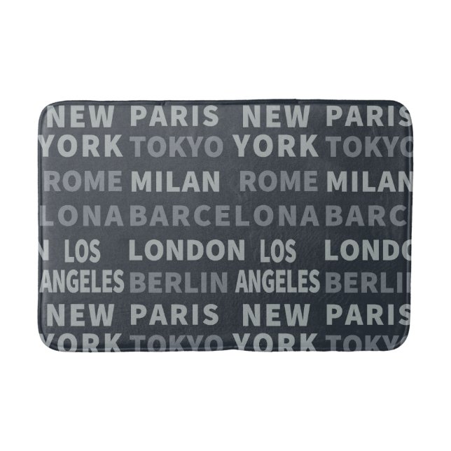Fashion Cities Bath Mat (Front)