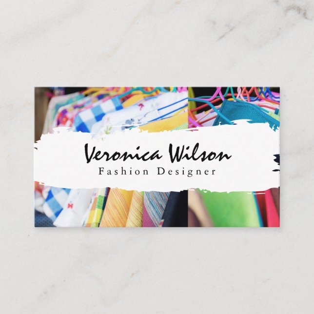 Fashion Clothes | Designer Business Card (Front)