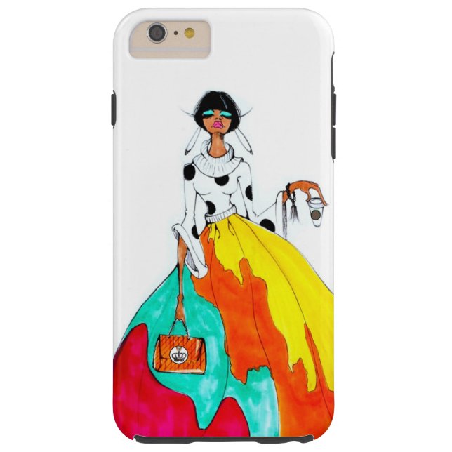 Fashion & Coffee iPhone 6 plus Tough Case-Mate iPhone Case (Back)