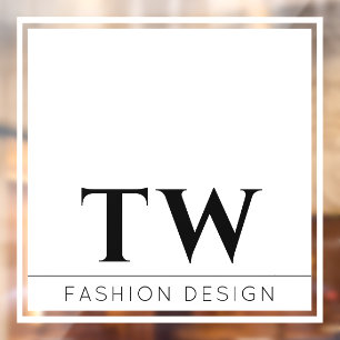 Fashion Company Sign White Window Cling