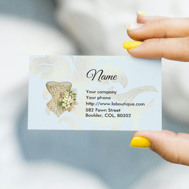 Fashion Corset Business Card (Creator Uploaded)