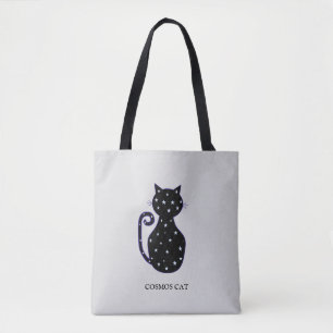 Fashion Cosmos Cat Tote Bag