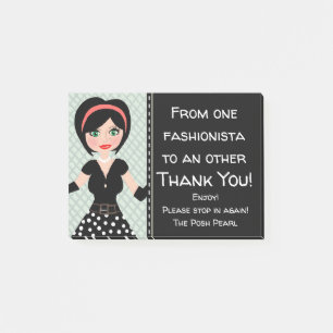 Fashion/Couture/Posh Thank You Post-it Notes