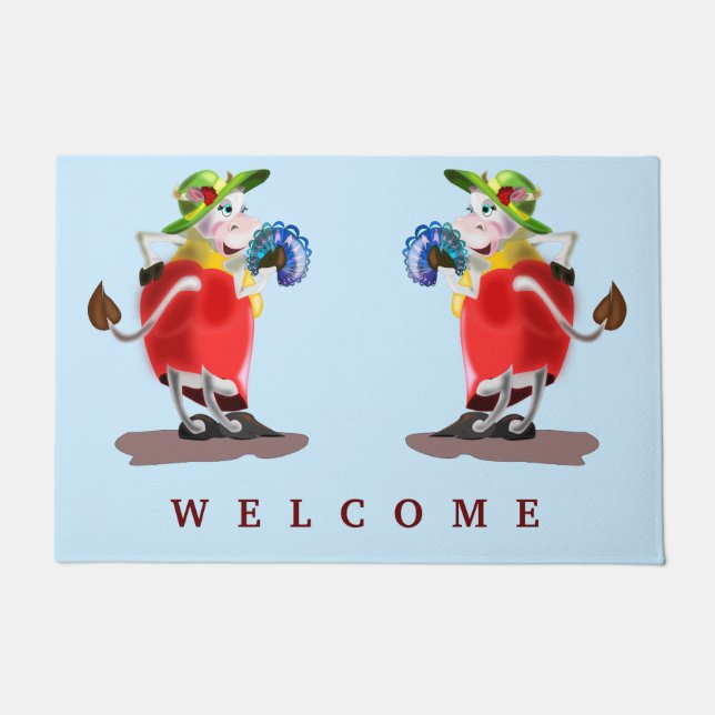 Fashion Cow - Welcome Doormat (Front)
