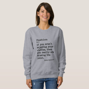 Fashion: Crew Neck Sweatshirt