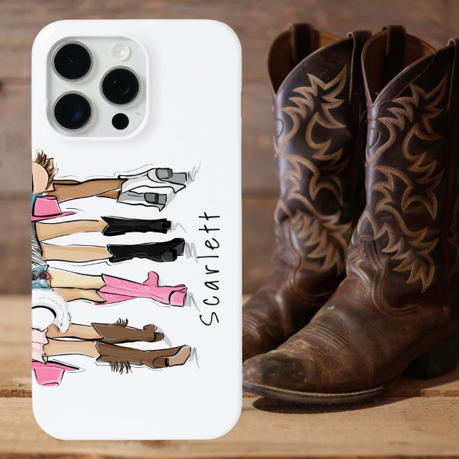 Fashion Custom Cowboy Boots Hats Country Case-Mate iPhone Case (Creator Uploaded)