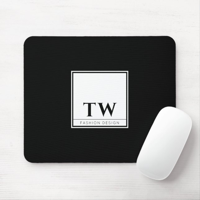 Fashion Design Black Mouse Pad (With Mouse)