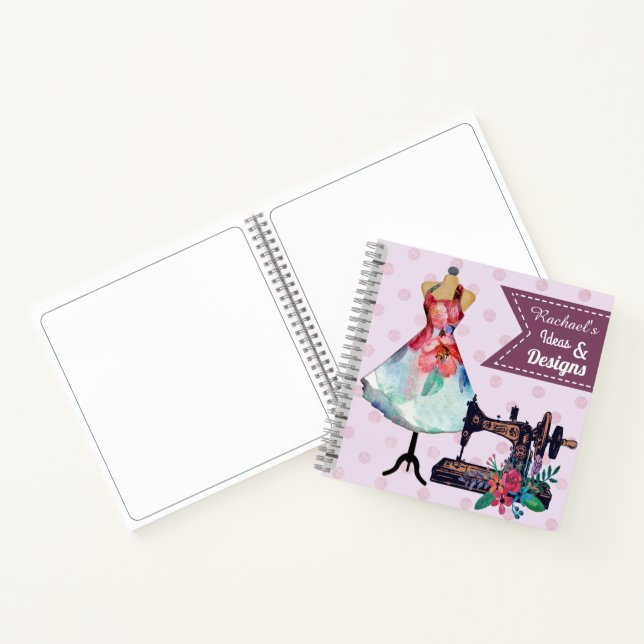 Fashion Design Personalised Sketch Notebook (Inside)