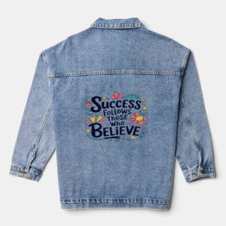 fashion design walking and goodness T-shirt Denim Jacket
