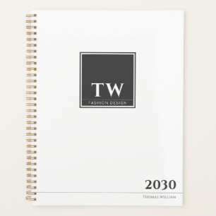 Fashion Design White Planner