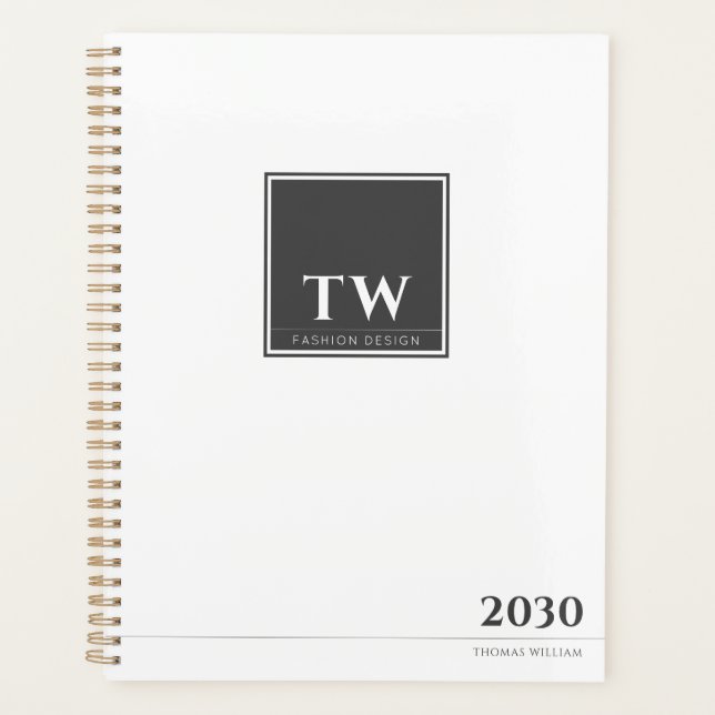 Fashion Design White Planner (Front)