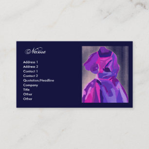"Fashion Designer" Blue Dress Profile Card