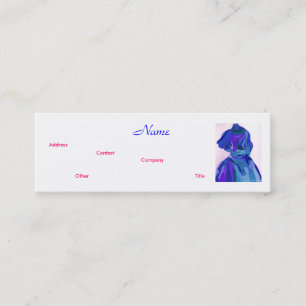 Fashion Designer Blue III Business Card