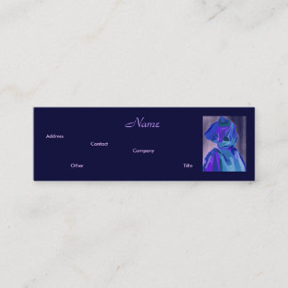 Fashion Designer Blue IV Business Card