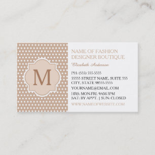 Fashion Designer Boutique Business Card