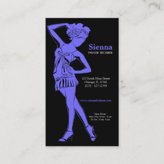 Fashion Designer (Light Slate Blue) Business Card