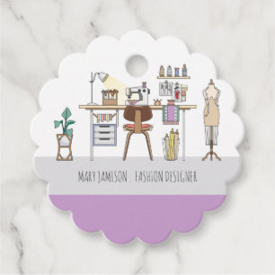 Fashion Designer Or Seamstress Business Favour Tags