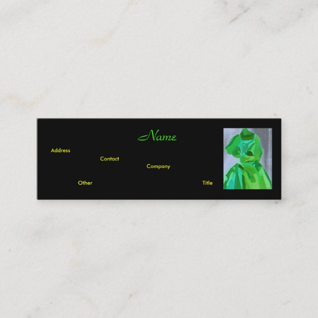 Fashion Designer Summer Business Card (Front)