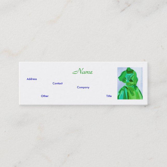 Fashion Designer Summer III Business Card (Front)