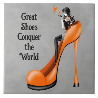 Fashion Diva in Stiletto orange  Tile