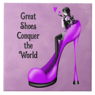 Fashion Diva in Stiletto Purple Tile