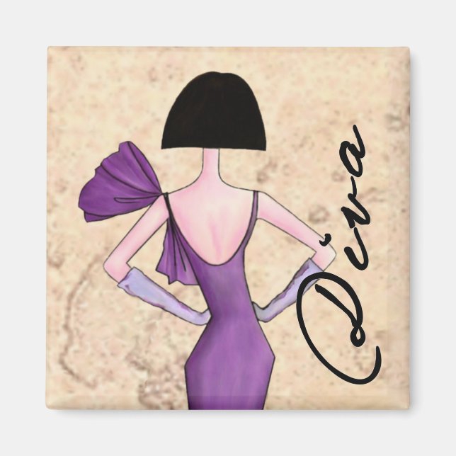 Fashion Diva magnets (Front)