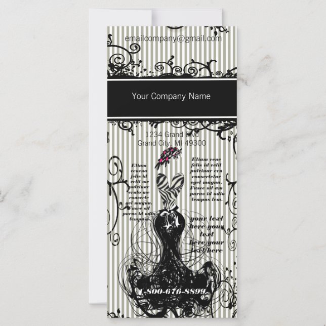 Fashion Diva Rack Card (Front)