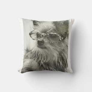 Fashion Dog of NYC. 5th Ave Throw Pillow