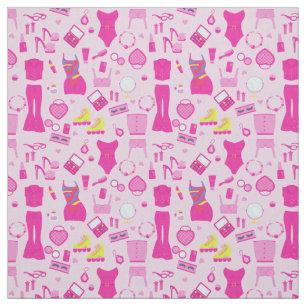 fashion doll clothes vintage 1990s pink fabric