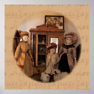 Fashion Dolls Shopping Poster