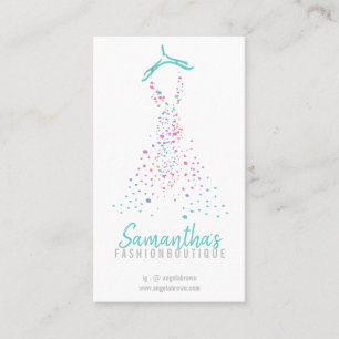Fashion Dress Boutique Shop Retailer Blogger Business Card