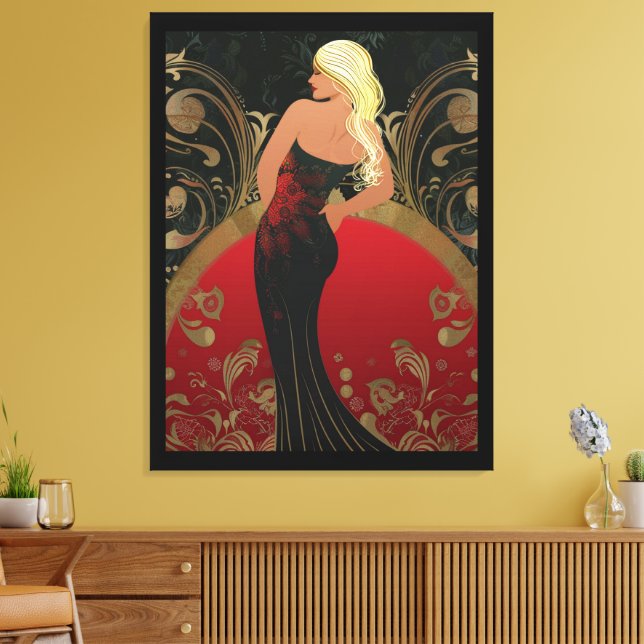 FASHION-ESQUE #4 CANVAS PRINT (Insitu(LivingRoom))