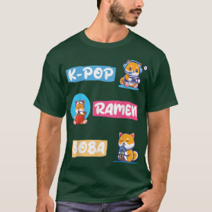 Fashion for Fans of Korean K-Pop, BOBA, Ramen and T-Shirt