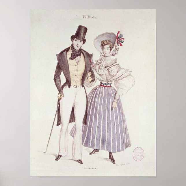 Fashion for Men and Women, 1830 Poster (Front)
